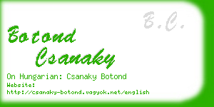 botond csanaky business card